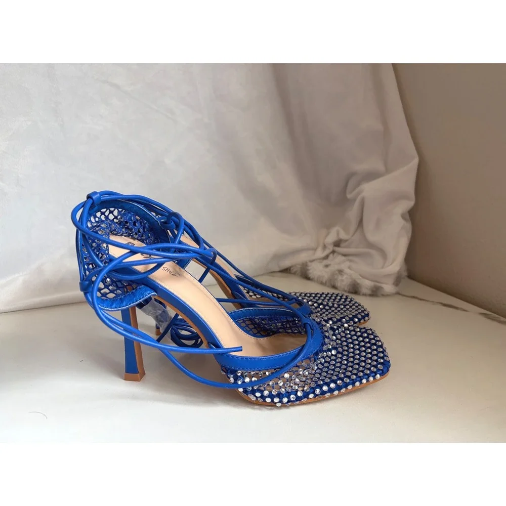 Mixx Shuz Rosalyn Blue Rhinestone Mesh DO NOT BUY‎ / NOT AVAILABLE